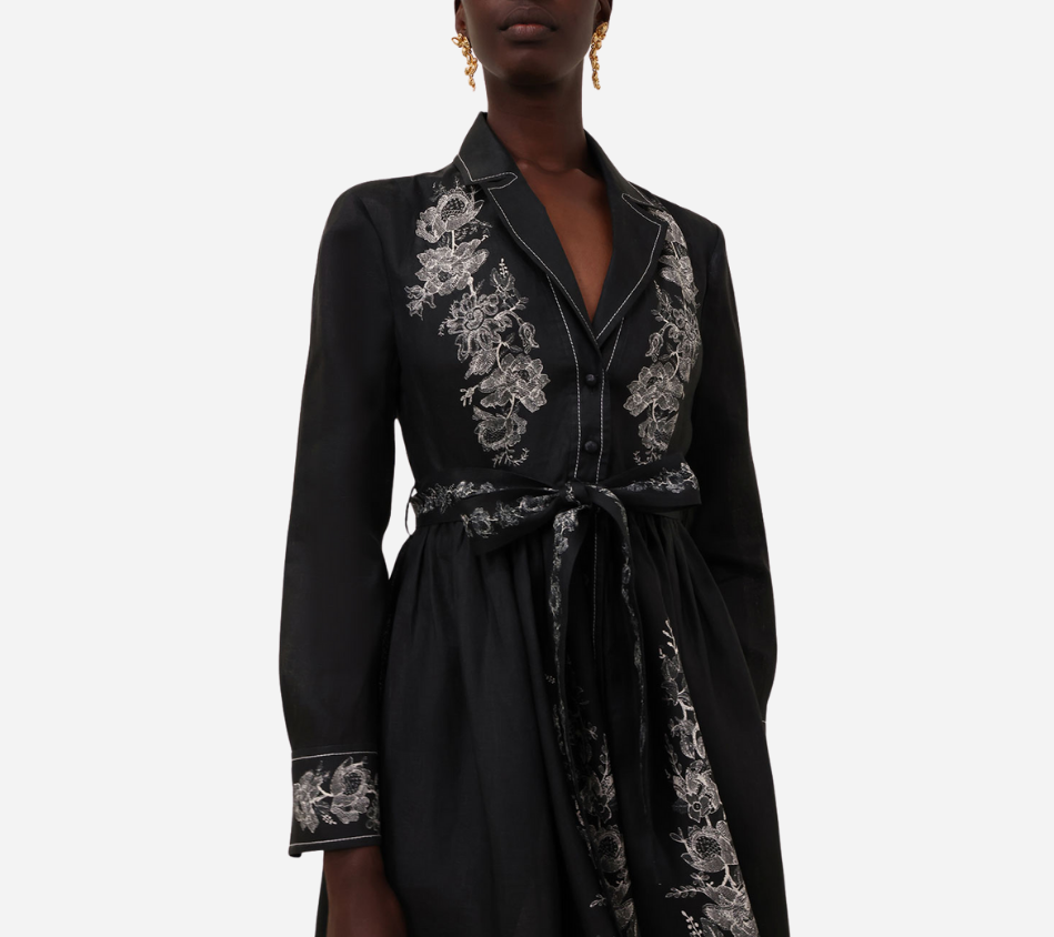 ZIM-SHIRT MIDI DRESS