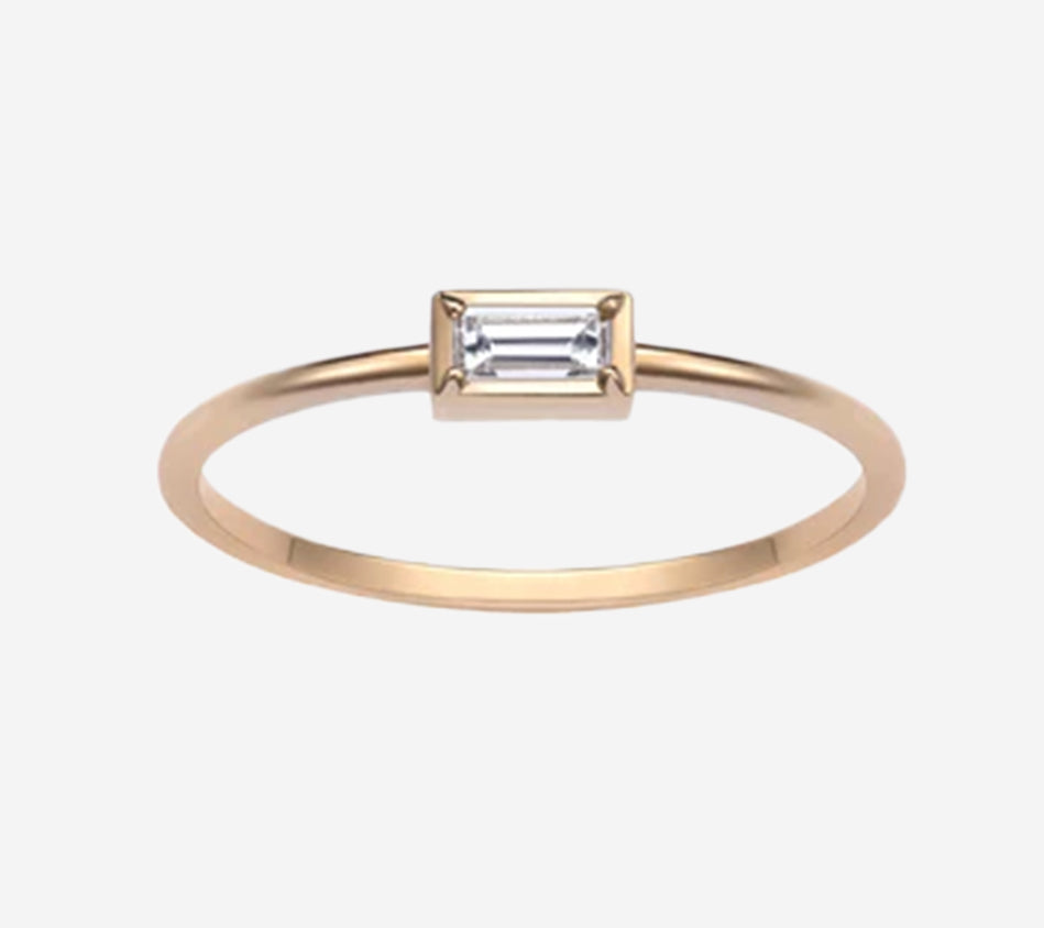 BRT-RING YELLOW BEE BAGUETTE Serial n. AAB38506 Gold Net Weight 1,08 g