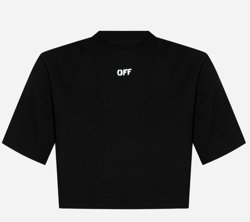 OWH-OFF STAMP RIB CROPPED TEE