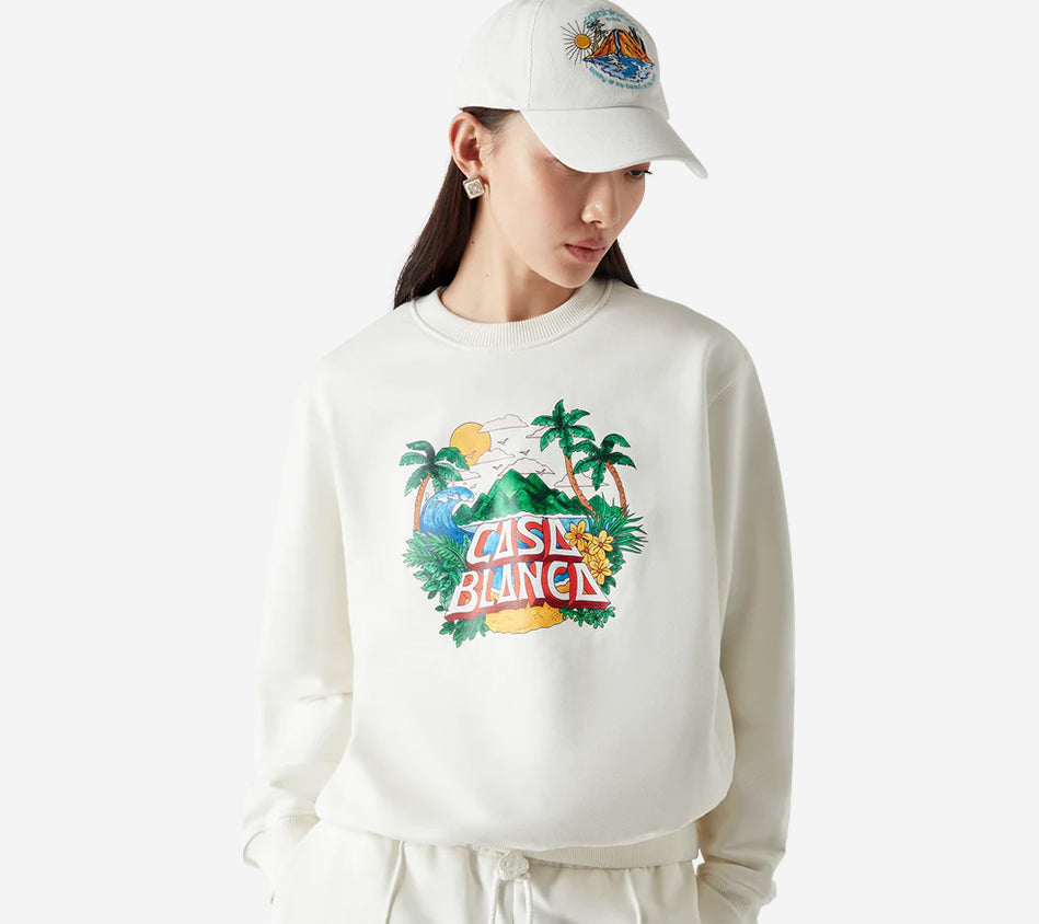 CSB-CASA BEACH WAVE PRINTED SWEATSHIRT