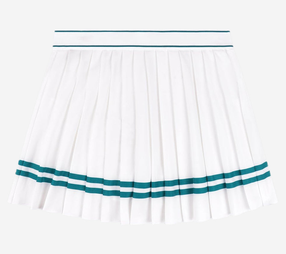 SPR-ITALIC LOGO PLEATED SKIRT