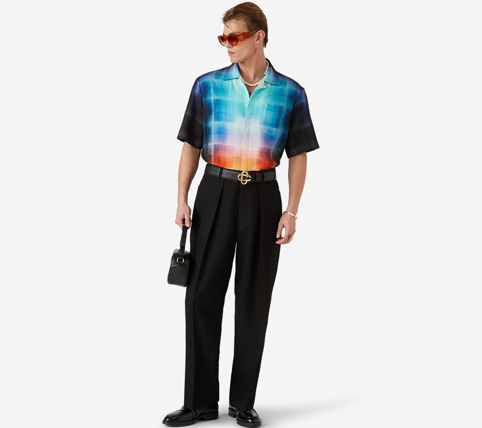 CSB-SHORT SLEEVE CUBAN COLLAR SHIRT