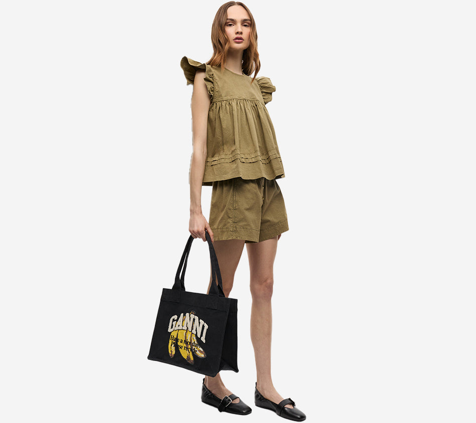 GAN-LARGE EASY SHOPPER BANANA PRINT