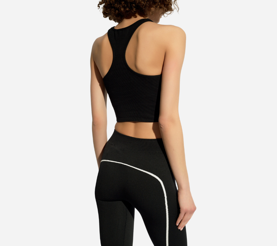 OWH-OFF STAMP RIB ROWING TOP