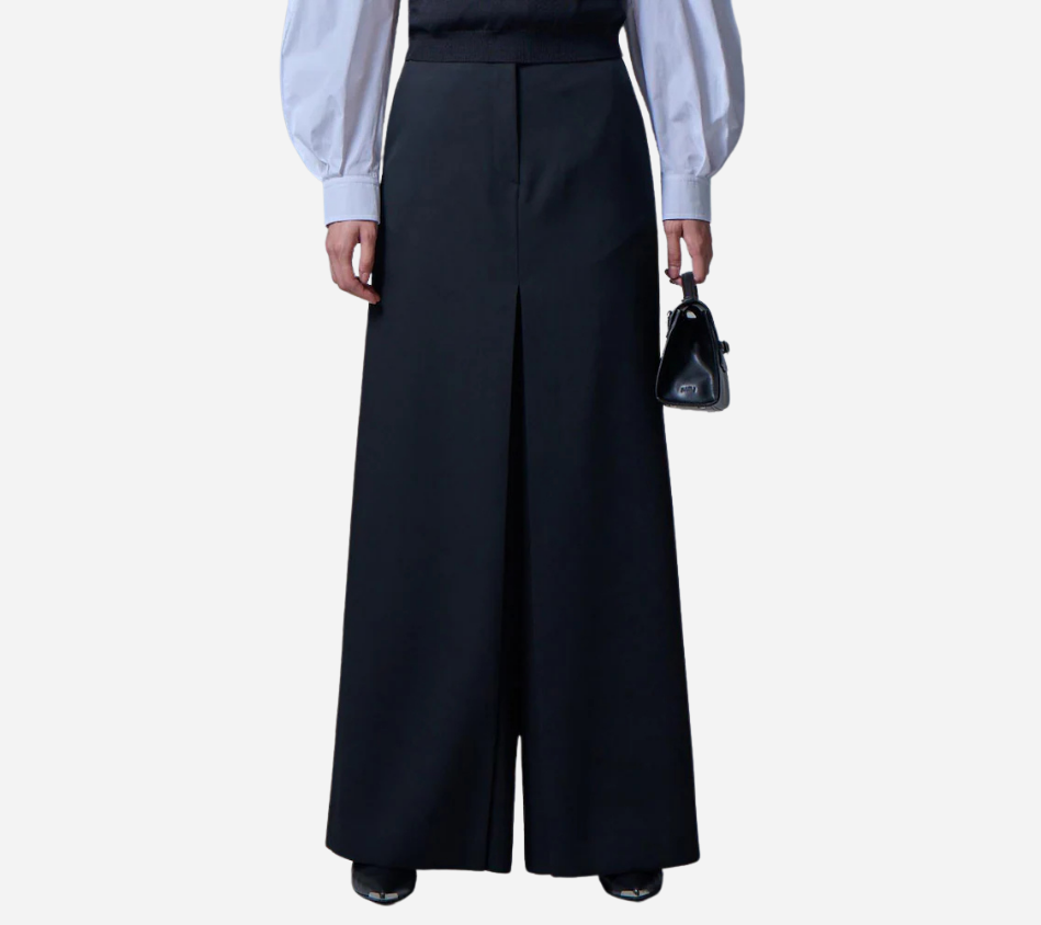 JUN-HIDDEN PLEATS WIDE PANTS