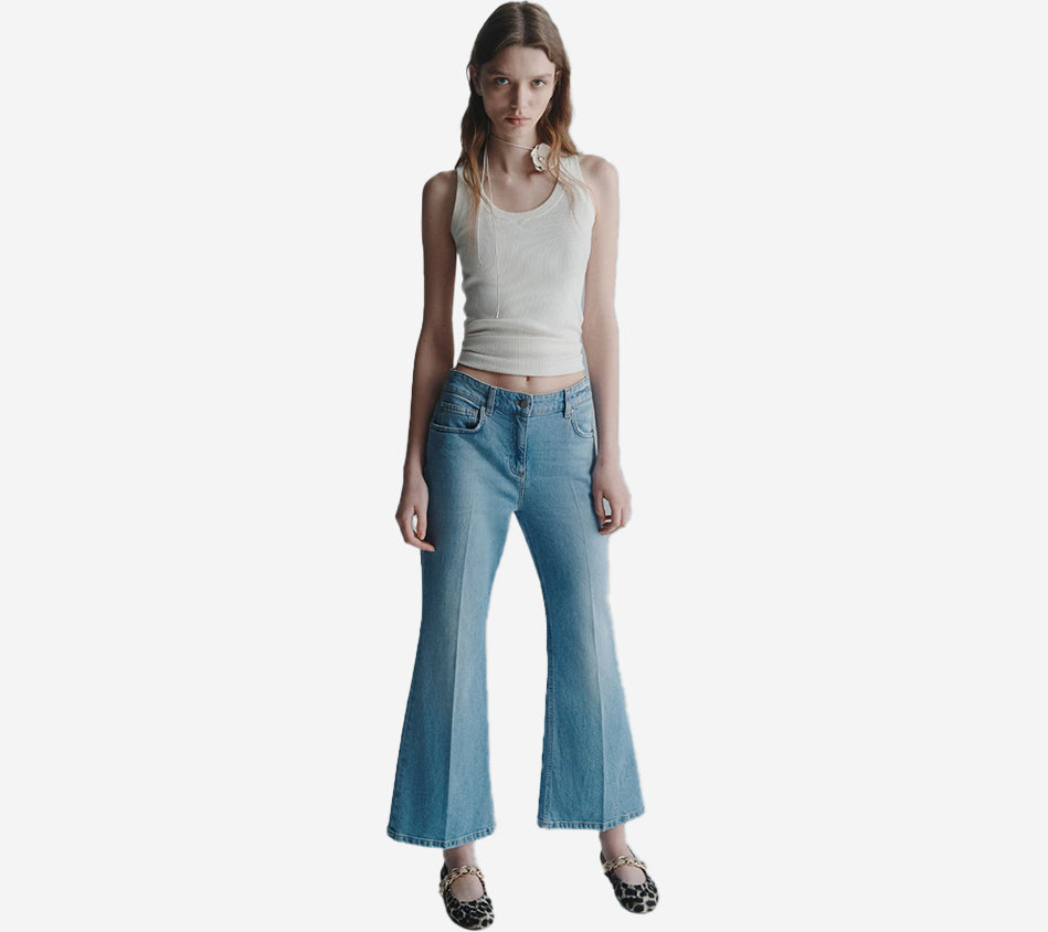 MRL-DENIM TROUSER (FCROP)