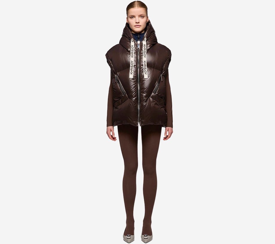 KRJ-VEST ICONIC MILANO IN SHINY NYLON