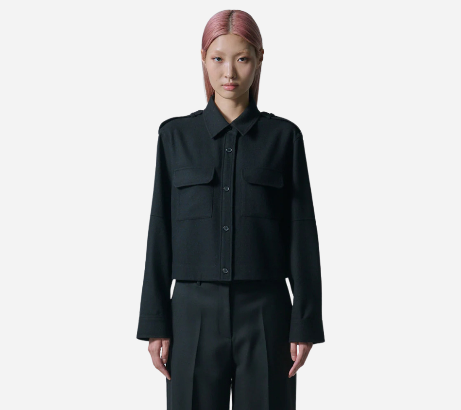 JUN-MILITARY POCKET WOOL SHIRTS