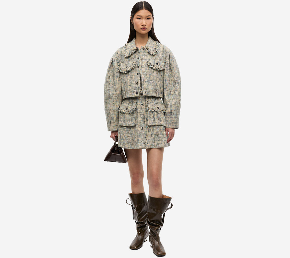 GAN-SUMMER TWEED JACKET