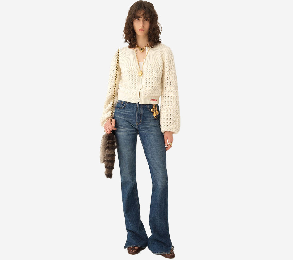 CHL-LONG SLV CHUNKY KNIT SWEATER