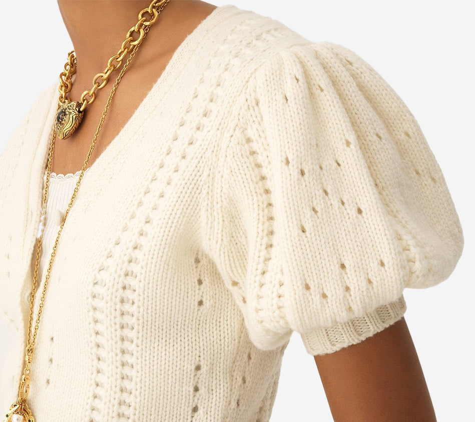 CHL-SHORT SLV KNIT TOP