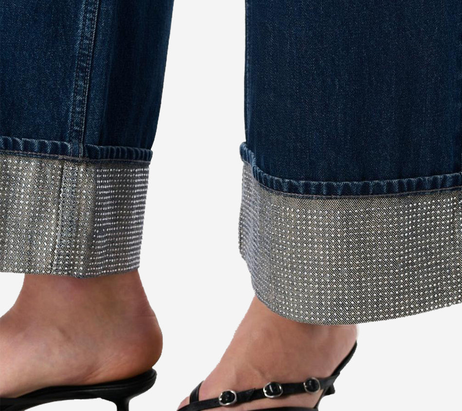 RNB-SOFIE HIGH-RISE ANKLE WIDE LEG WITH CUFF