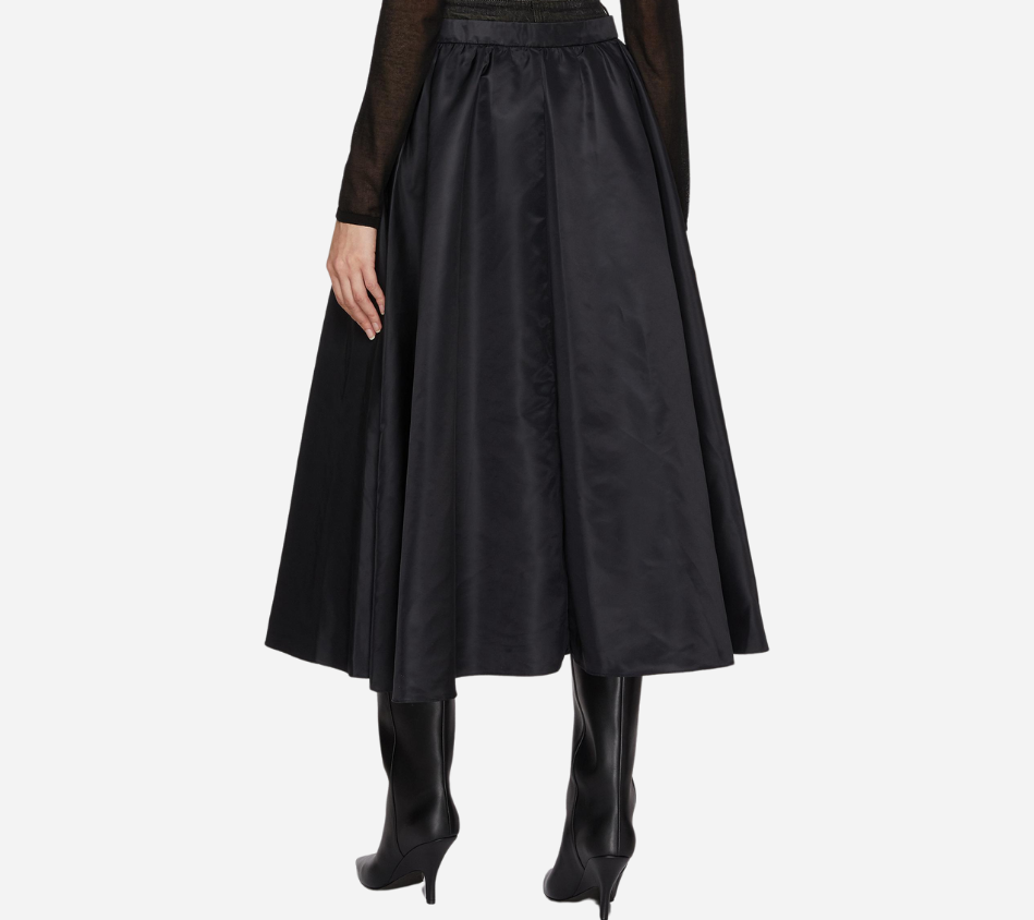 JUN-DOUBLE WAISTED MA-1 SKIRT