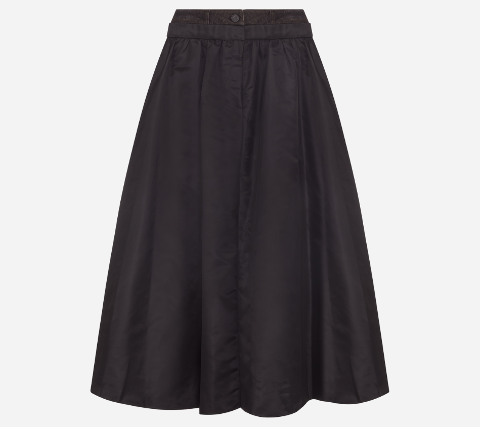 JUN-DOUBLE WAISTED MA-1 SKIRT