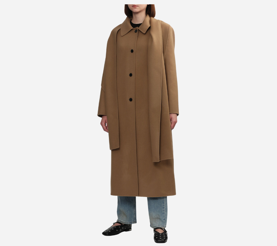 JUN-DOUBLE FACE MUFFLER COAT