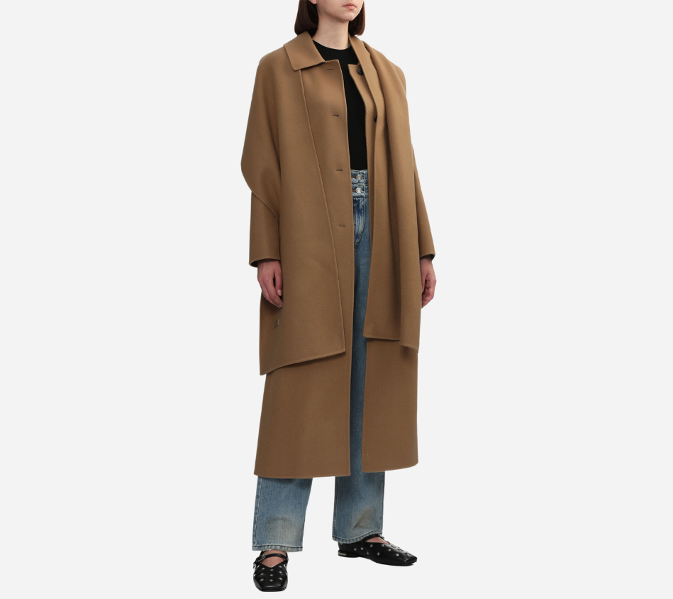 JUN-DOUBLE FACE MUFFLER COAT