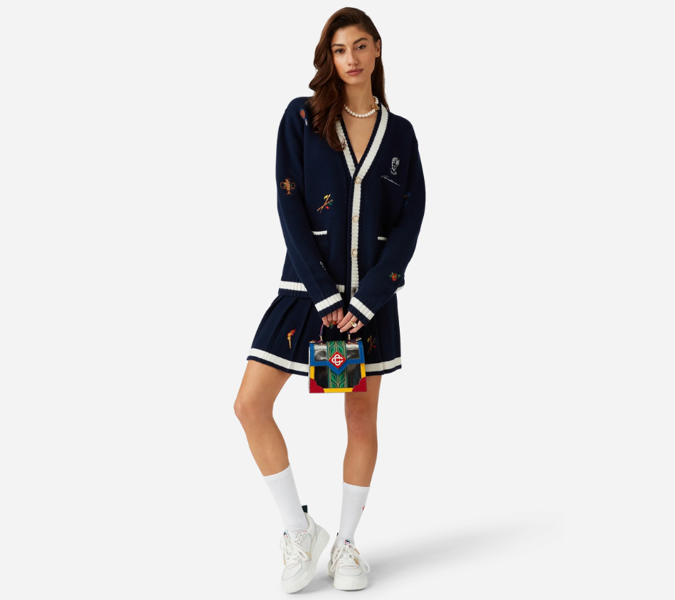 CSB-CASHMERE EMBROIDERED CARDIGAN