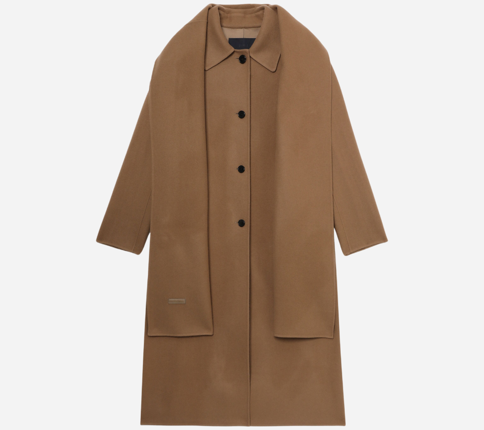 JUN-DOUBLE FACE MUFFLER COAT