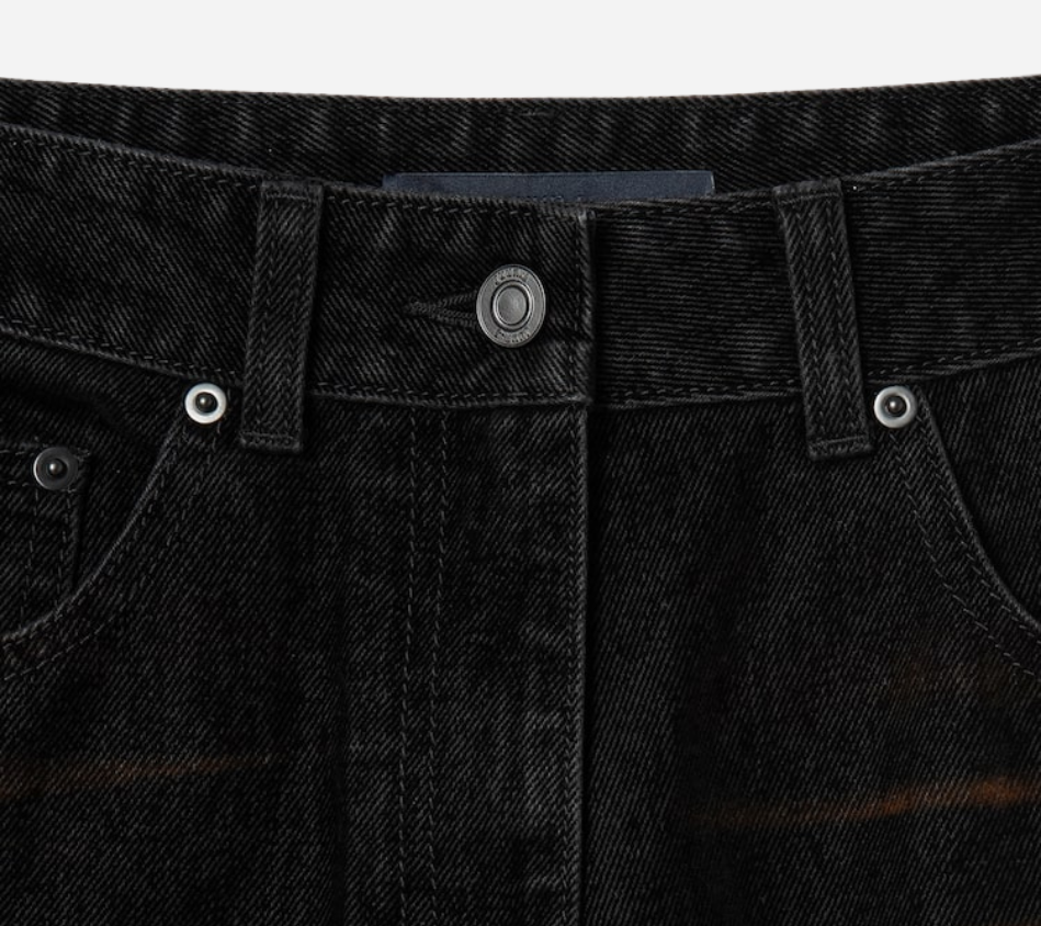 JUN-[ESSENTIAL] BOOTCUT VELVET DENIM PANTS