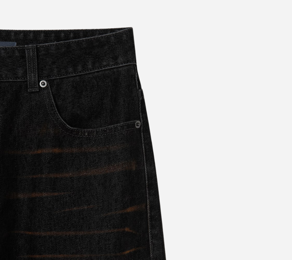 JUN-[ESSENTIAL] BOOTCUT VELVET DENIM PANTS
