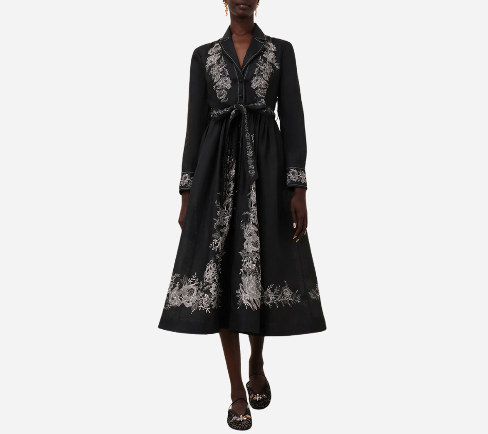 ZIM-SHIRT MIDI DRESS