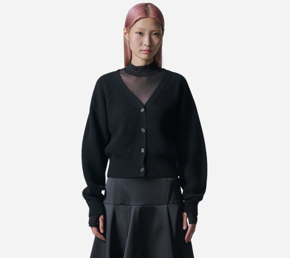 JUN-V-NECK VOLUME CARDIGAN