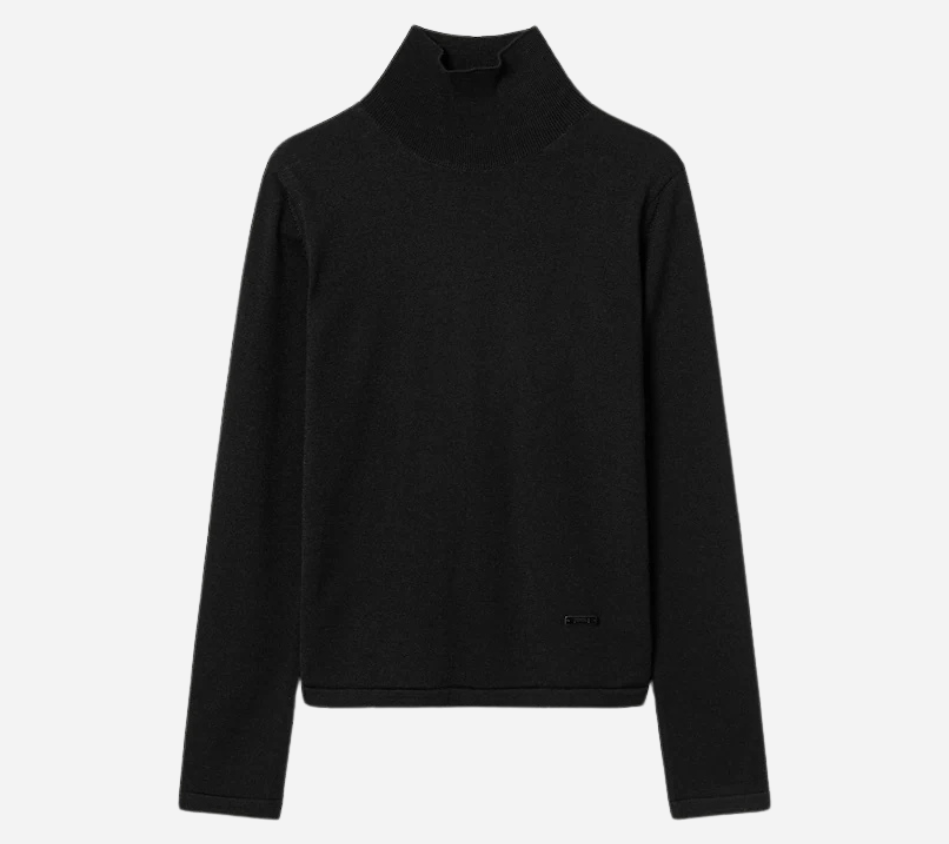 JUN-WOOL-SILK BASIC PULLOVER