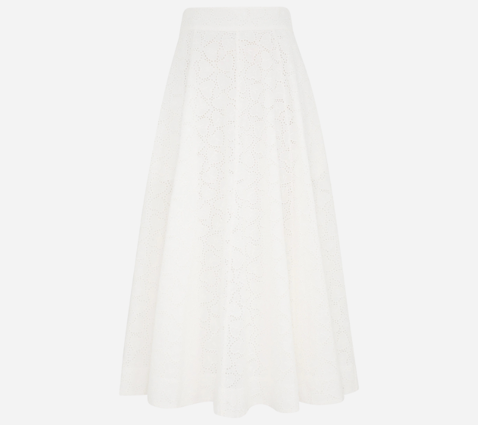 ZIM-CRUSH EMBROIDERED MIDI SKIRT