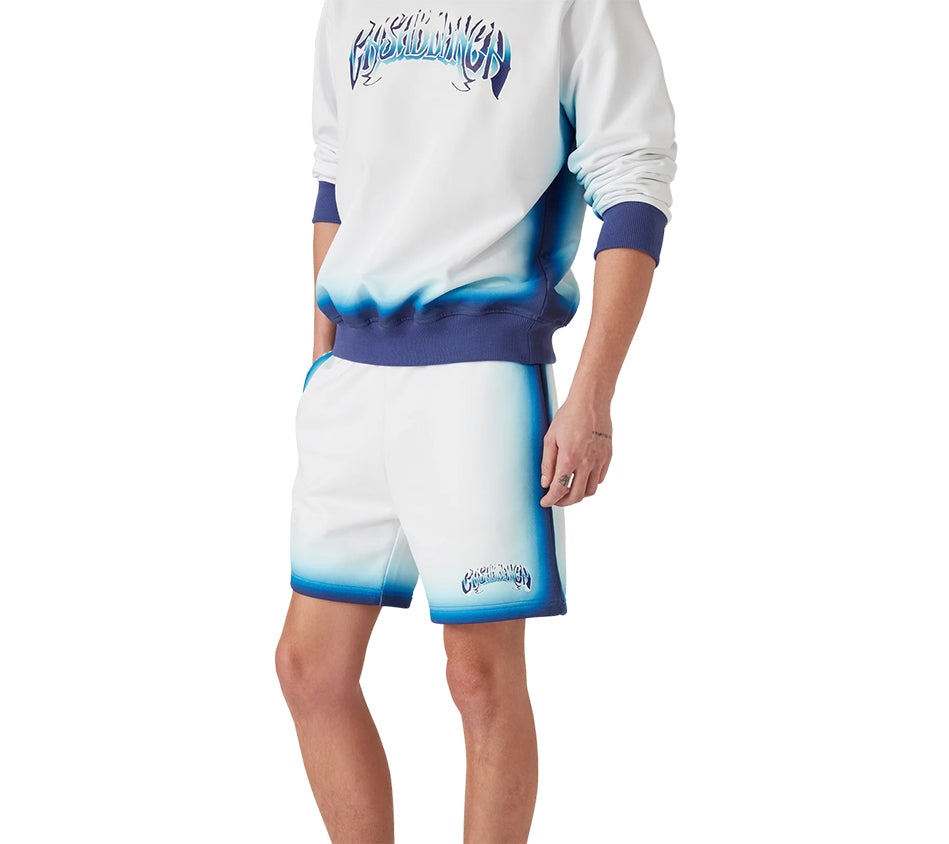 CSB-SPRAY DYE GRADIENT FADED LOGO SWEATSHORTS