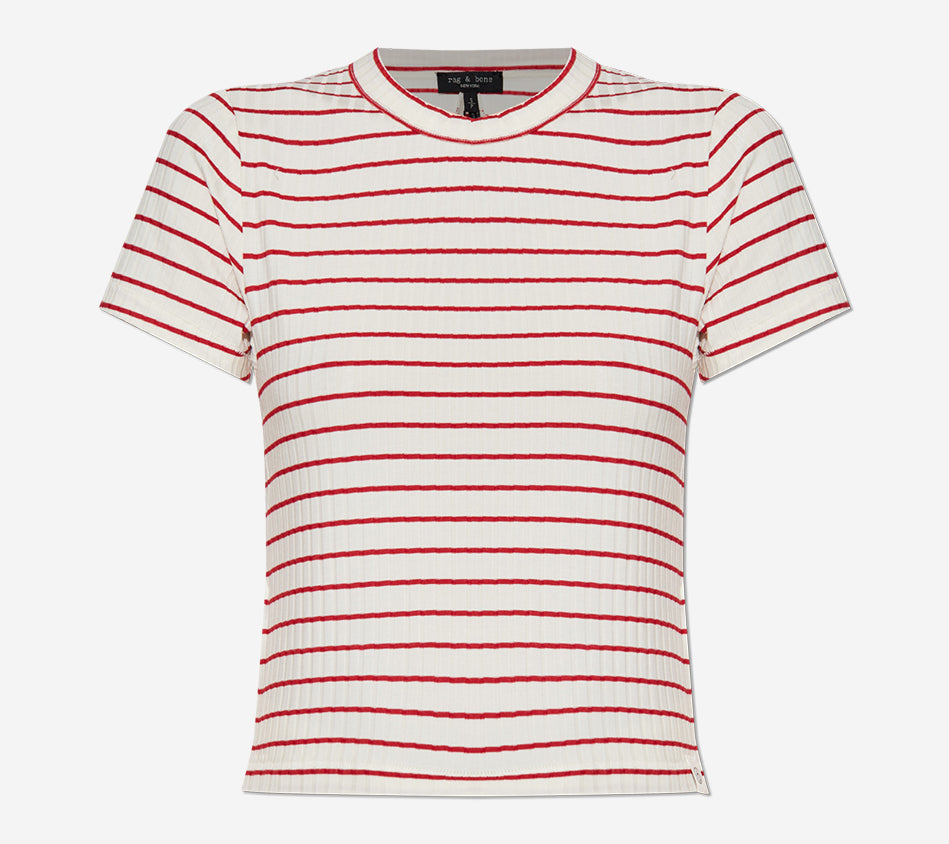 RNB-LUCA STRIPE RIB BABY TEE