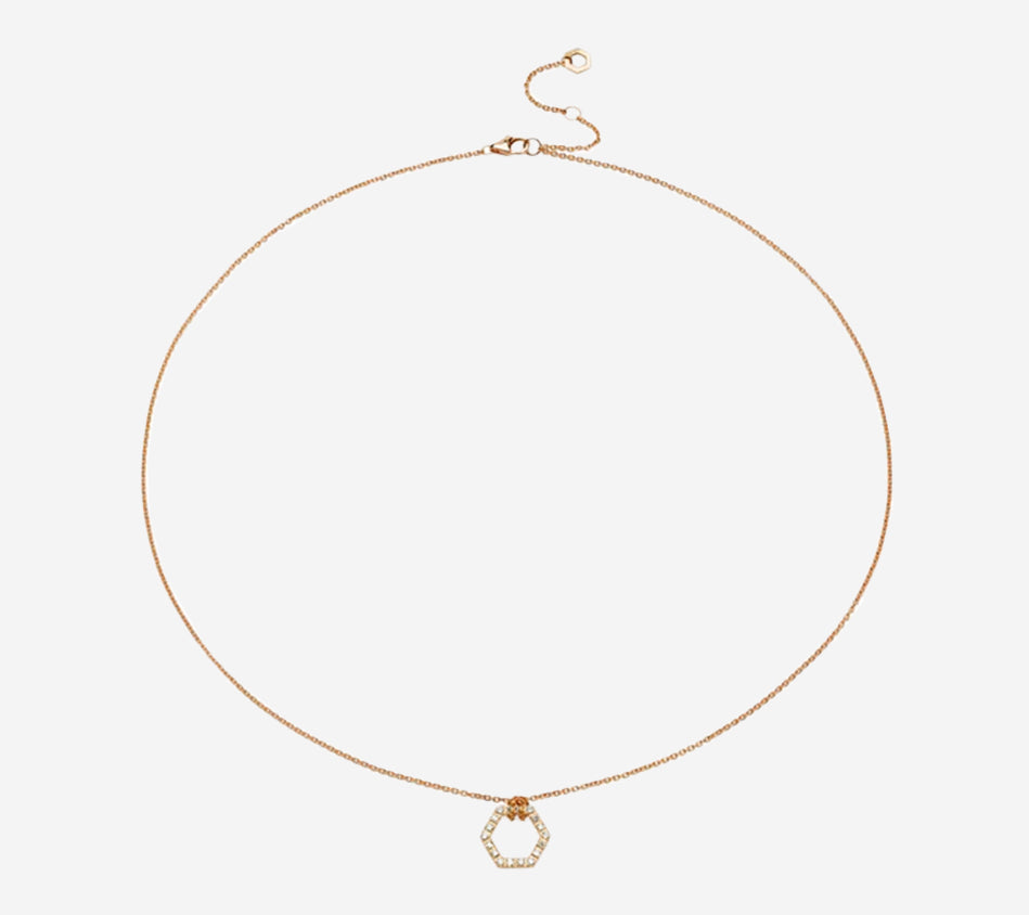 BRT-NECKLACE AMULETO FULL DIAMONDS YELLOW S Serial n. AAB49453 Gold Net Weight 2,8 g