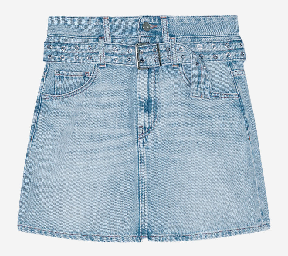 GAN-SOFT RIGID DENIM MINI SKIRT