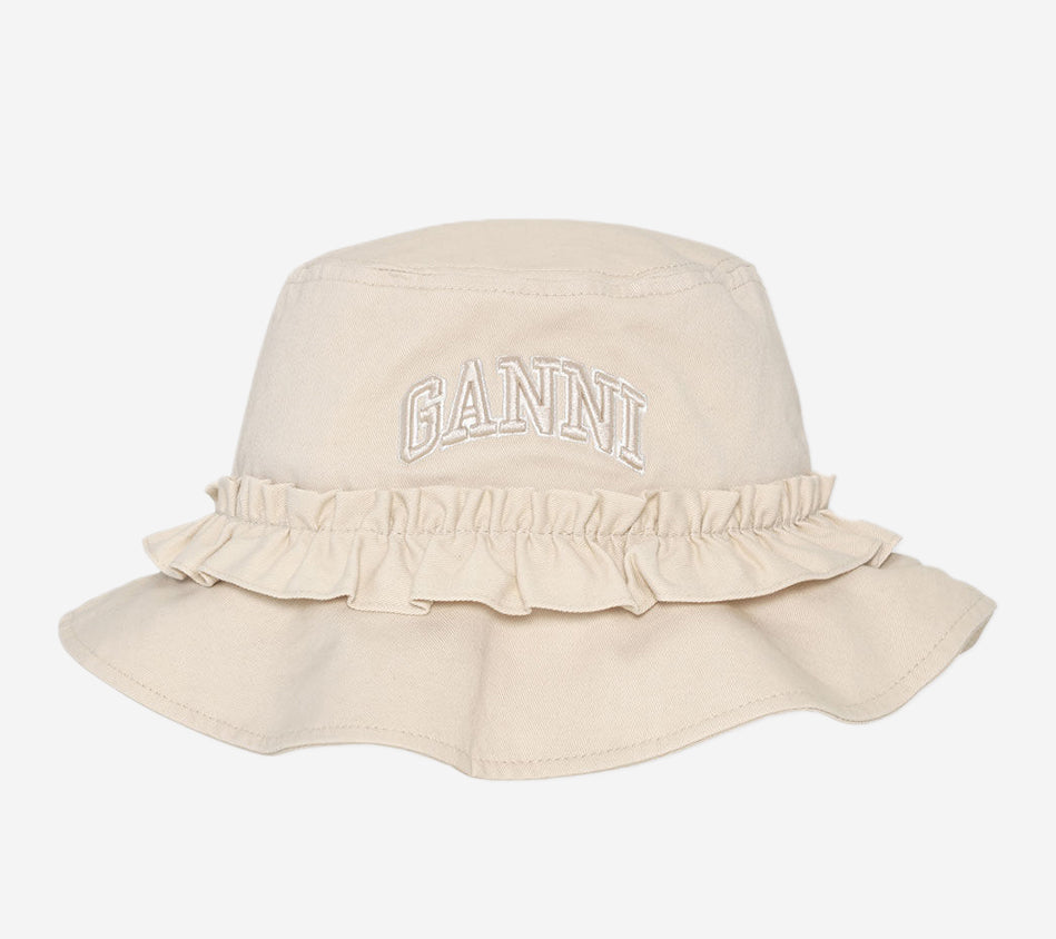 GAN-WASHED COTTON CANVAS BUCKET HAT XS/S