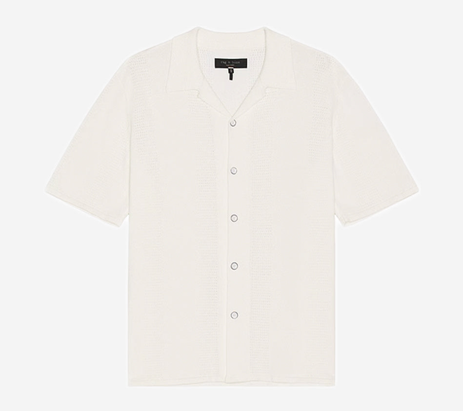 RNB-ZUMA TOWELING HERRINGBONE JOHNNY POLO