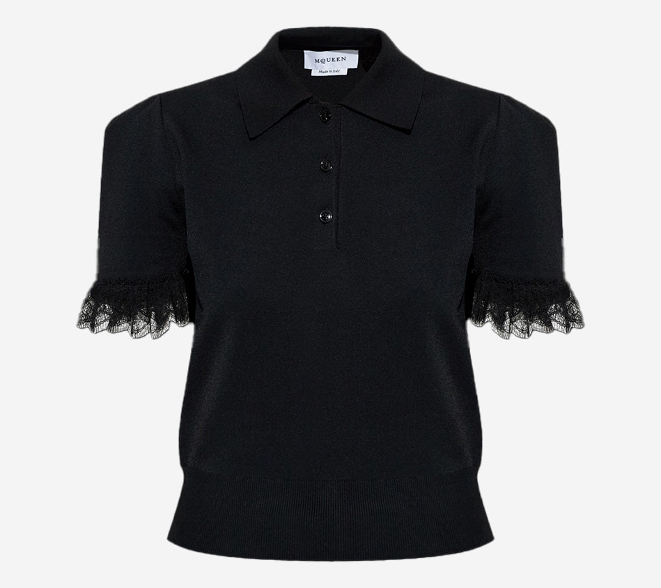 AMQ-POLO COLLAR K TOP