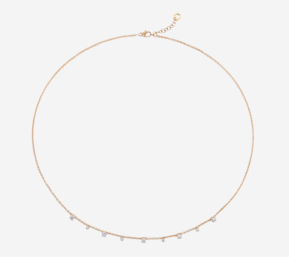 BRT-NECKLACE MULTISOLITAIRE Y Serial n. AAB54175 Gold Net Weight 3,98 g