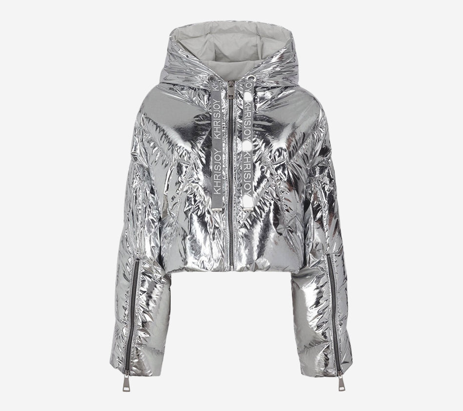 KRJ-CROP ICONIC MILANO IN SILVER MIRROR