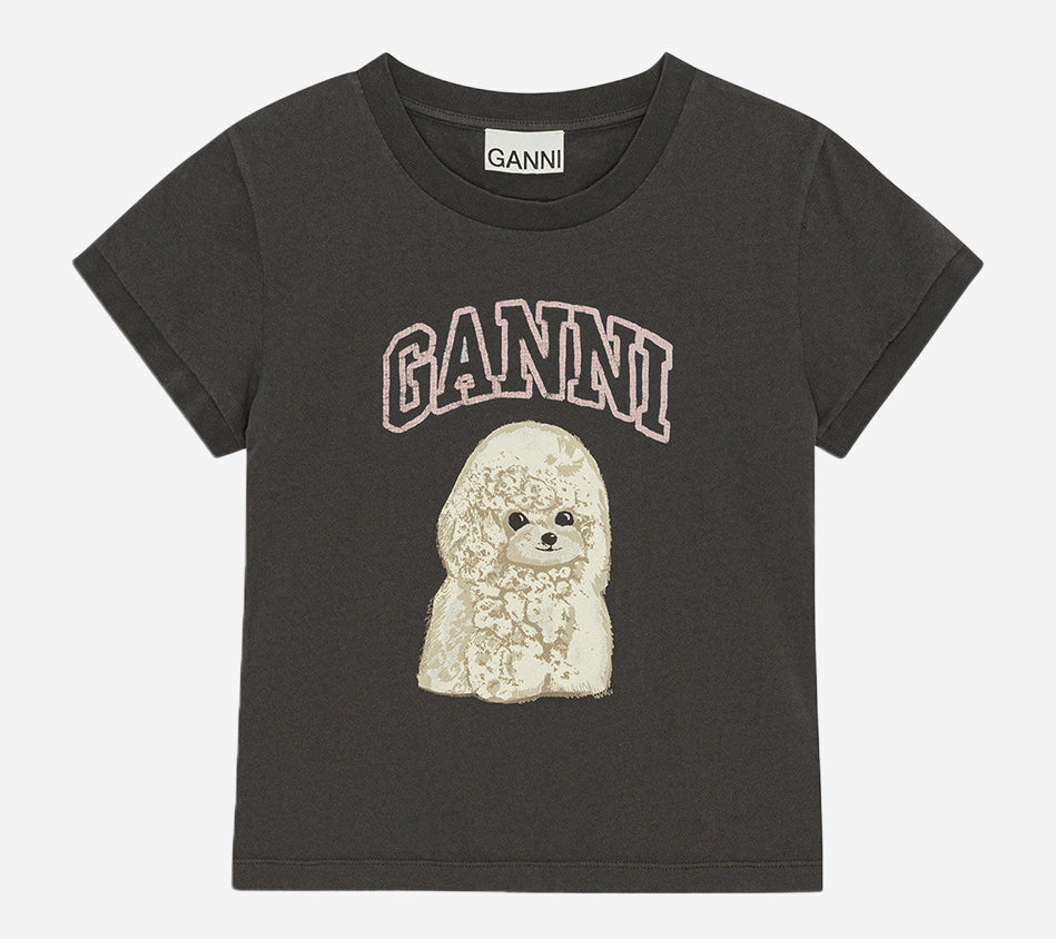 GAN-BASIC COTTON JERSEY POODLE BABY FIT T-SHIRT
