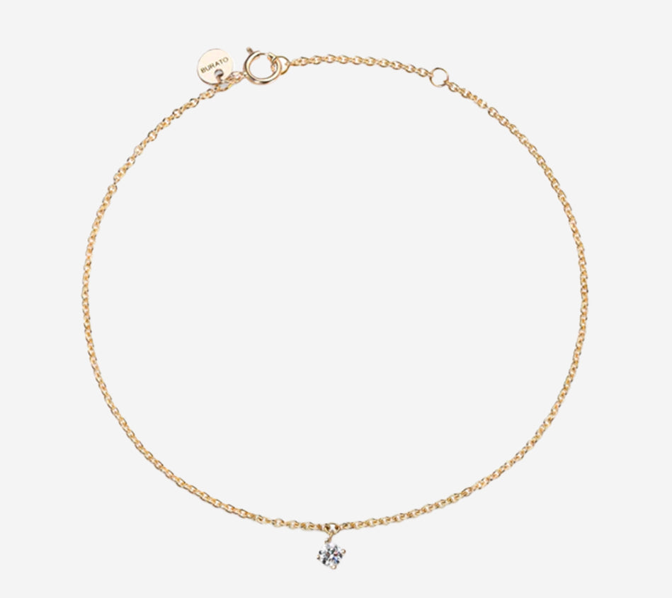 BRT-BRACELET WHITE SOLITAIRE YELLOW Serial n. AAB54642 Gold Net Weight 1,0 g