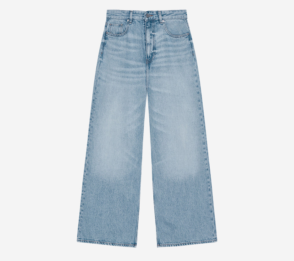 GAN-SOFT RIGID DENIM BAGGY JEANS