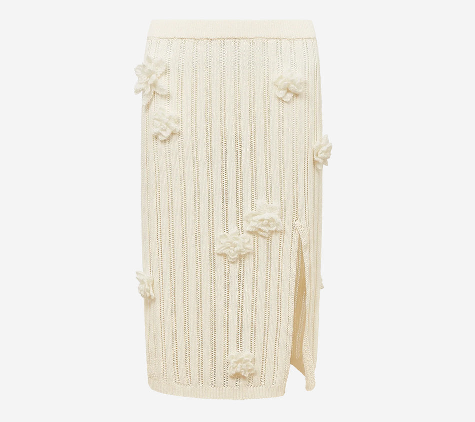 CSB-FLOWER LACE SKIRT