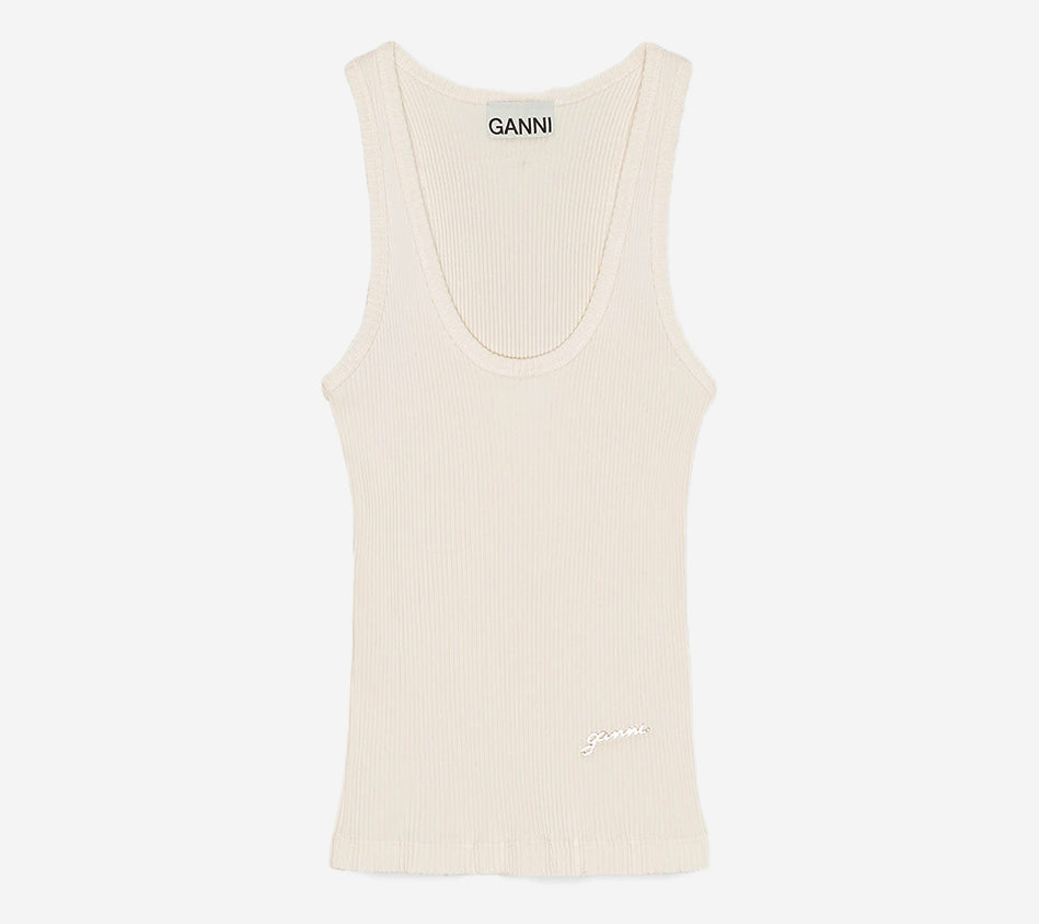GAN-HEAVY RIB JERSEY TANK TOP