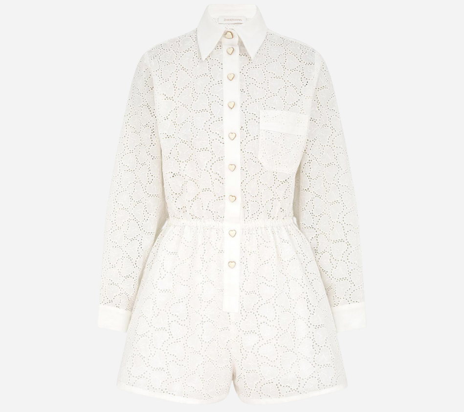 ZIM-CRUSH EMBROIDERED PLAYSUIT