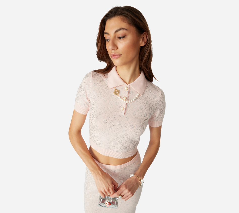 CSB-CRYSTAL MONOGRAM POLO