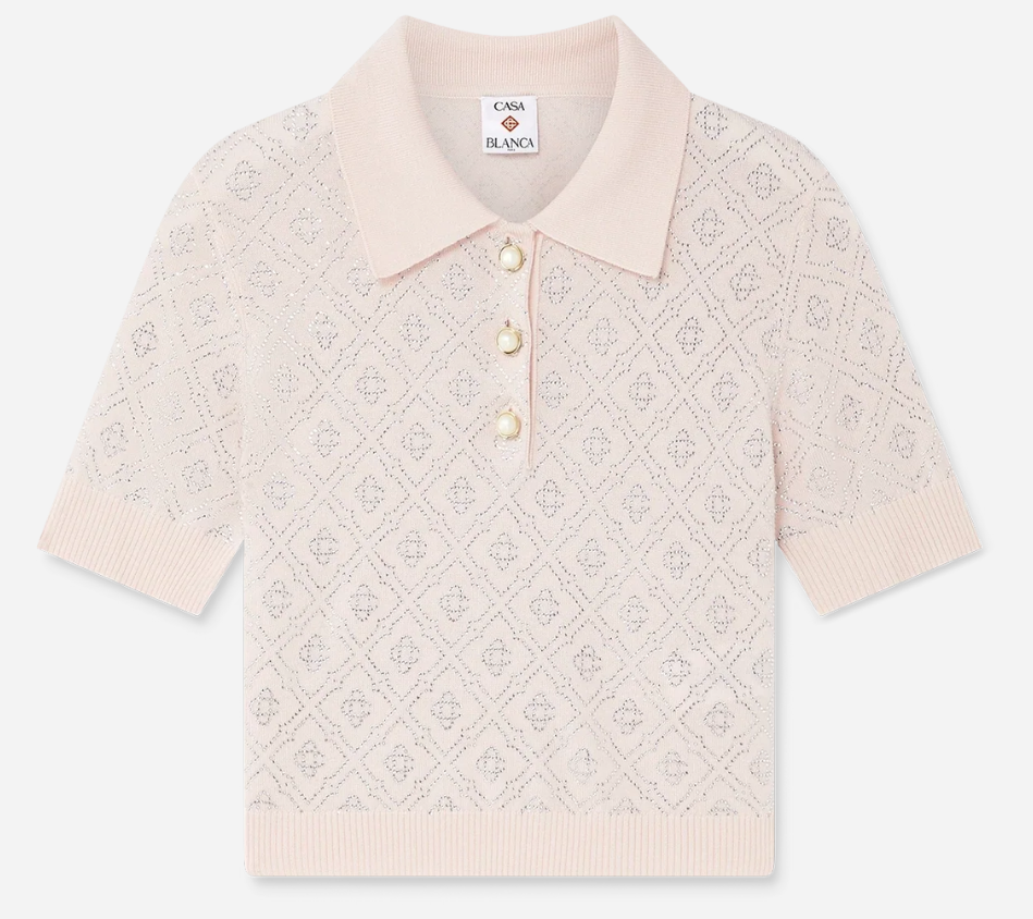CSB-CRYSTAL MONOGRAM POLO