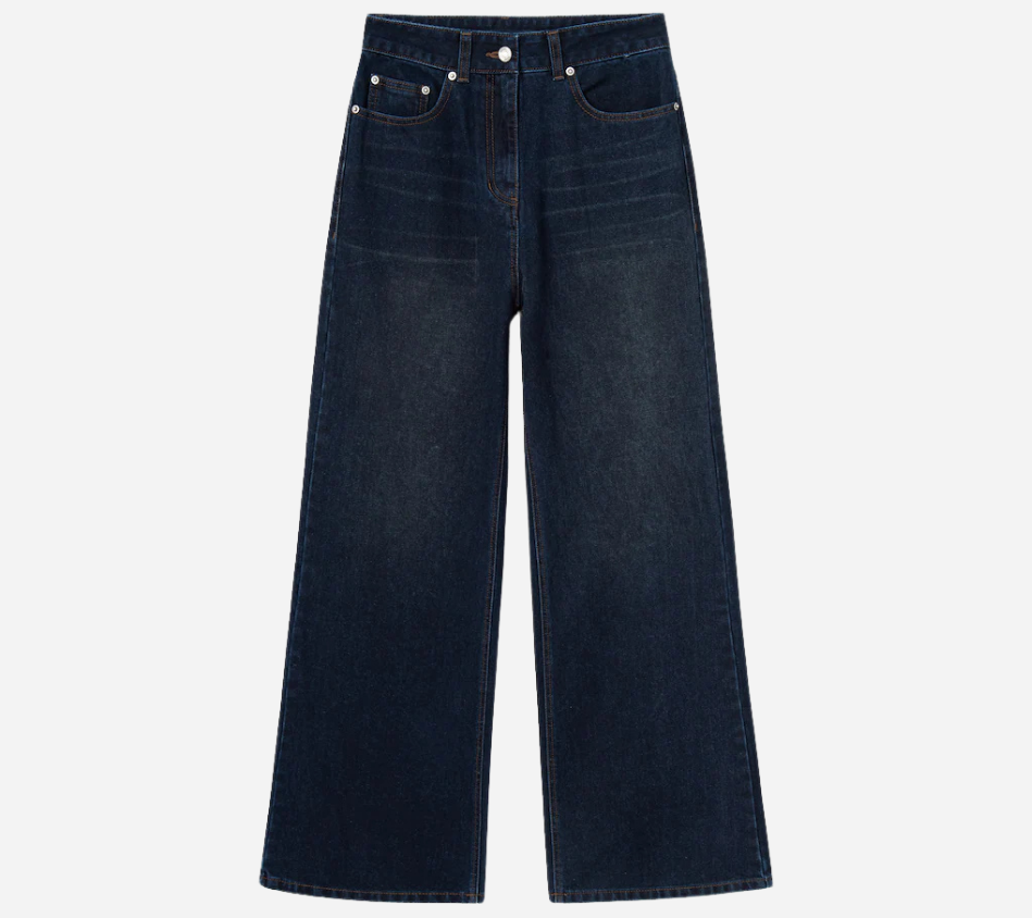 JUN-[ESSENTIAL] BOOTCUT VELVET DENIM PANTS