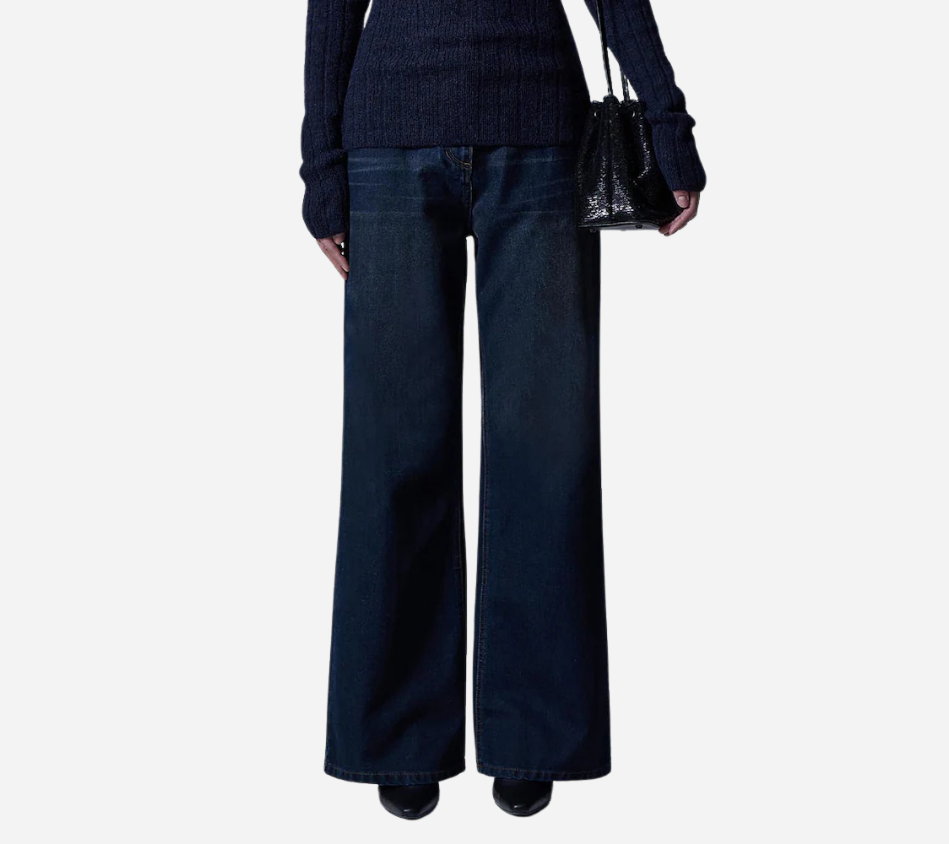 JUN-[ESSENTIAL] BOOTCUT VELVET DENIM PANTS