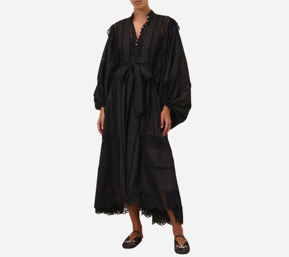 ZIM-CRUSH LACE BILLOW DRESS