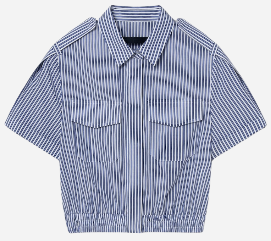 JUN-MILITARY POCKET STRIPE SHIRKET