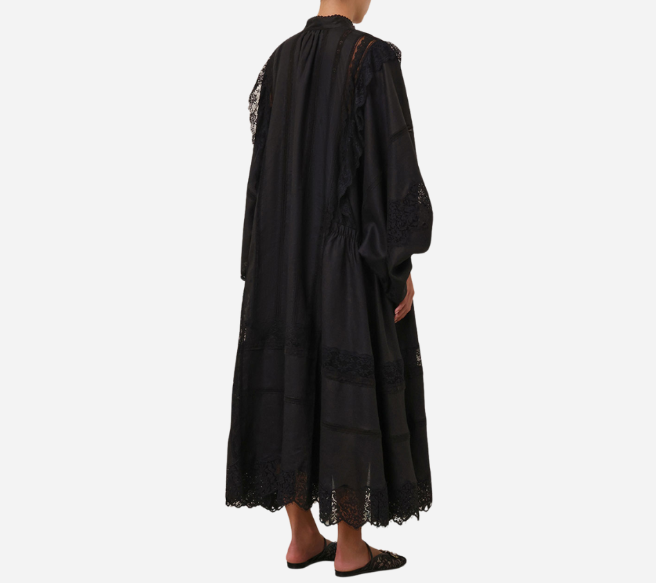 ZIM-CRUSH LACE BILLOW DRESS